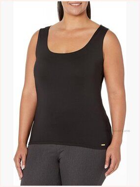 Sleeveless Seamless Tank Scoop Neck Solid Stretchable Lightweight